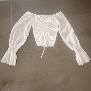 Off the shoulder crop top